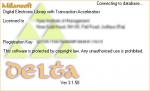 Delta Splash Screen (displayed at the time of program startup)